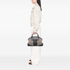 Diamante Canvas Catherine Dome Satchel