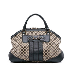 Diamante Canvas Catherine Dome Satchel