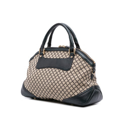 Diamante Canvas Catherine Dome Satchel