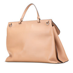 Large Leather Bamboo Daily Satchel
