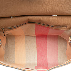 Large Leather Bamboo Daily Satchel