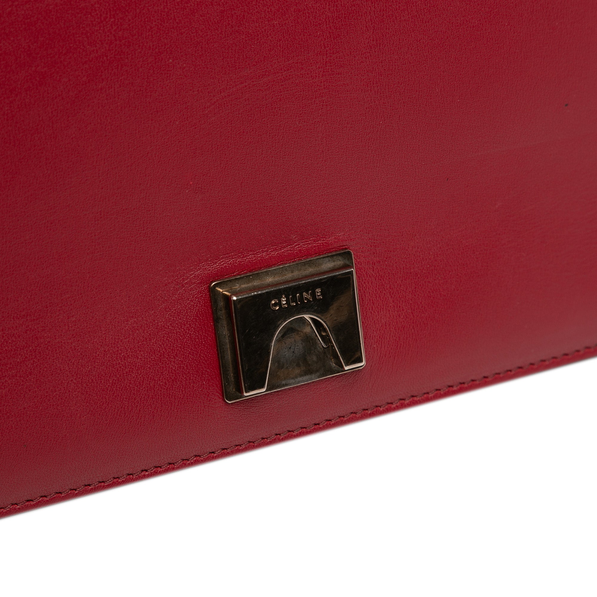 Medium Shiny Smooth Calfskin Frame Shoulder Bag