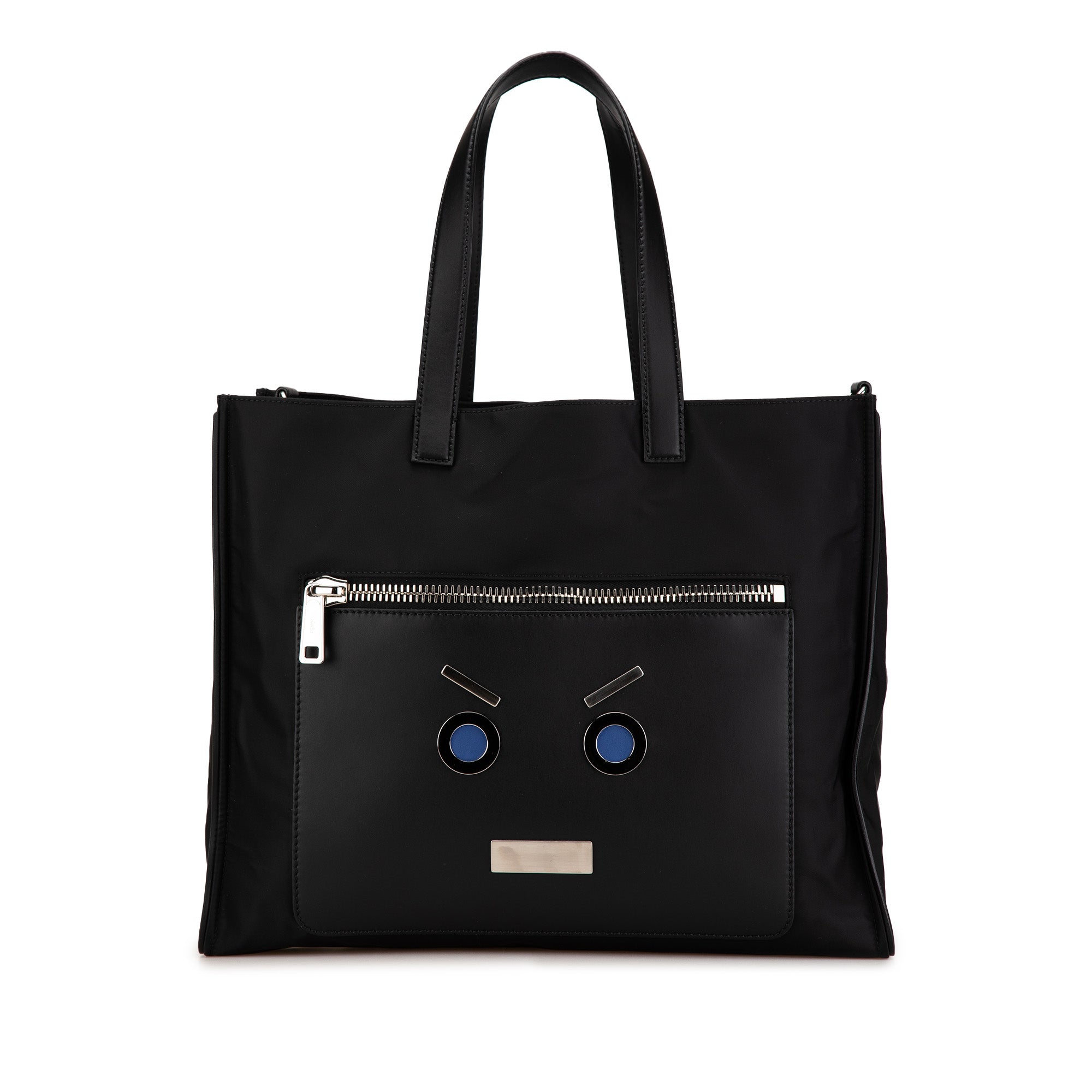 Large Nylon Fendi Faces Tote