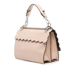Medium Scalloped Leather Kan I Satchel