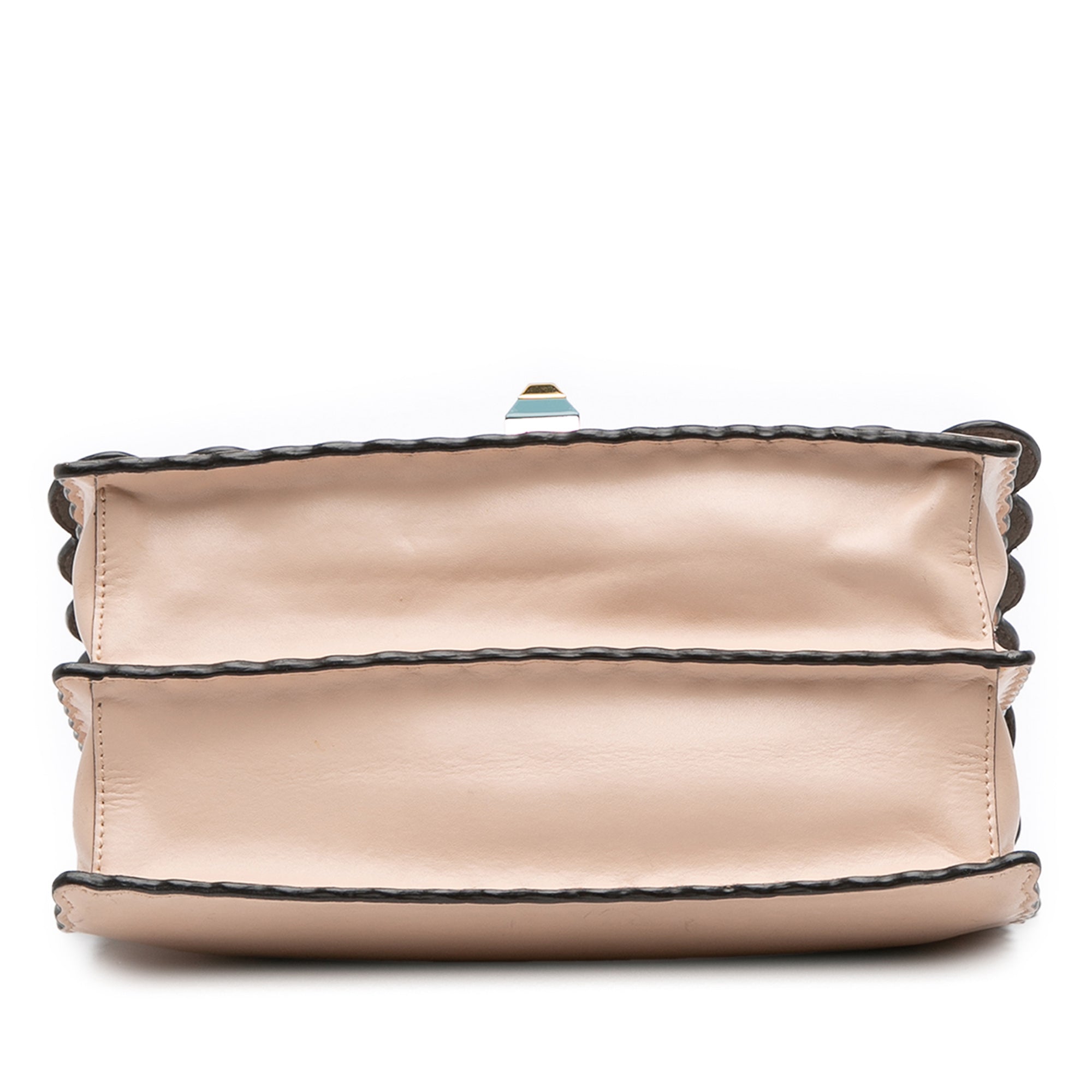Medium Scalloped Leather Kan I Satchel