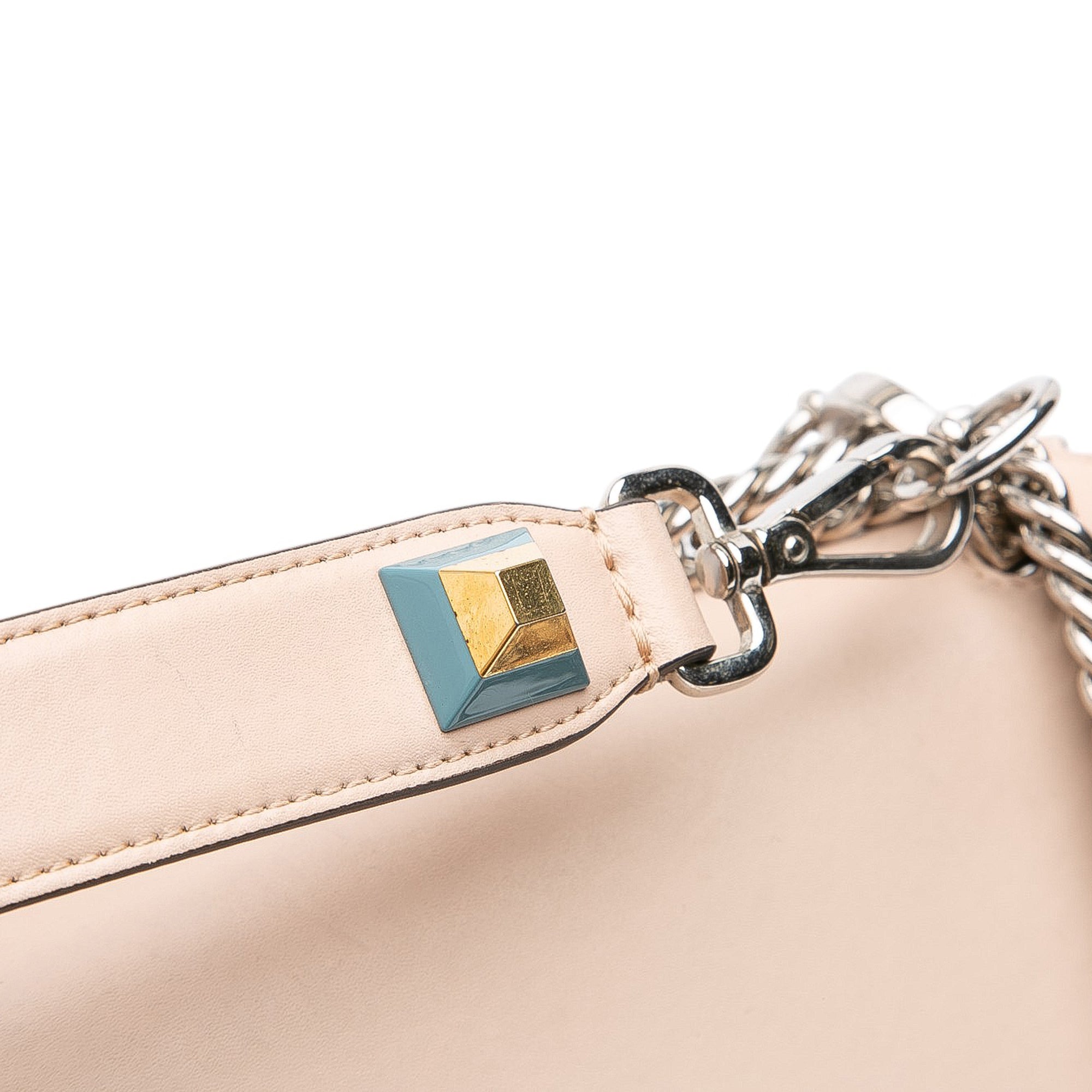 Medium Scalloped Leather Kan I Satchel