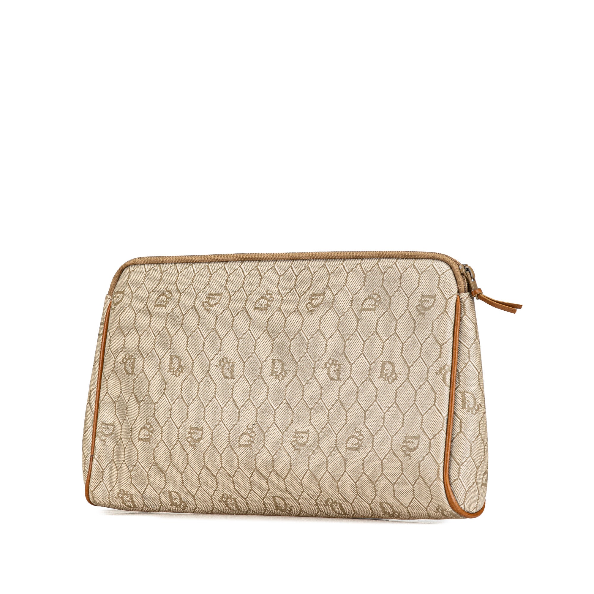 Honeycomb Coated Canvas Clutch