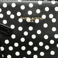 Toy Calfskin Polka Dot North South Shopping Tote