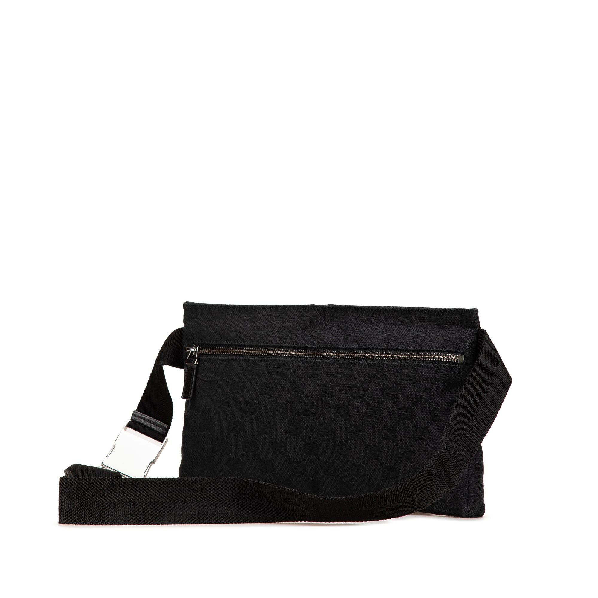 GG Canvas Double Pocket Belt Bag
