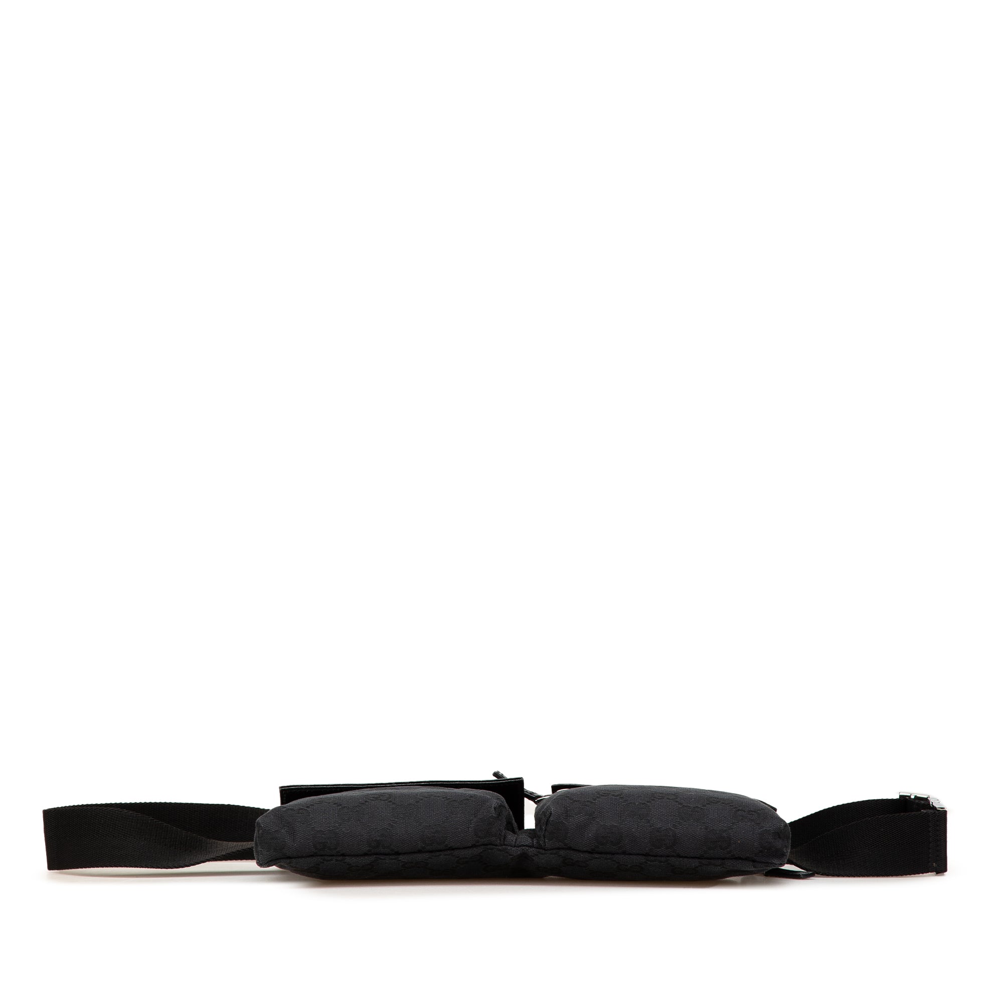 GG Canvas Double Pocket Belt Bag