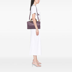 Medium Calfskin Bamboo Shopper Satchel