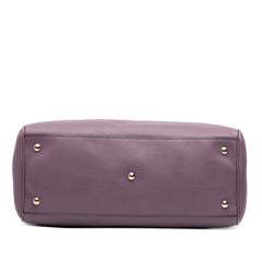 Medium Calfskin Bamboo Shopper Satchel