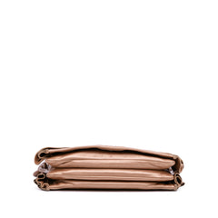 Nappa Ruffle Resin Chain Shoulder Bag