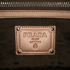 Nappa Ruffle Resin Chain Shoulder Bag