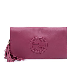 Leather Soho Disco Clutch