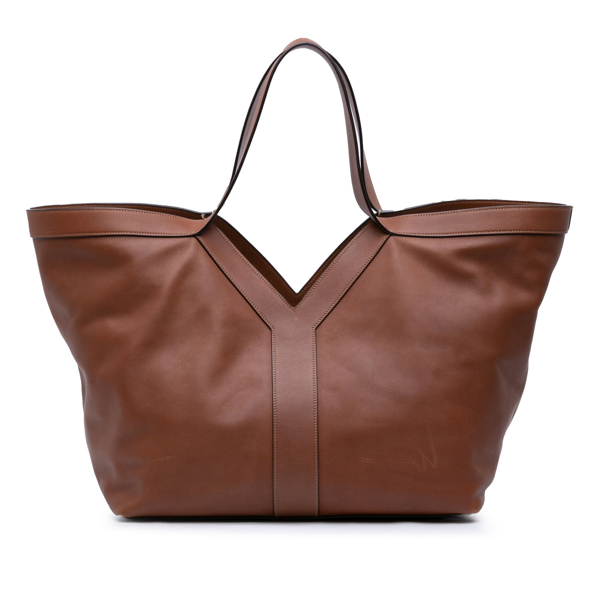 Leather Y Tote