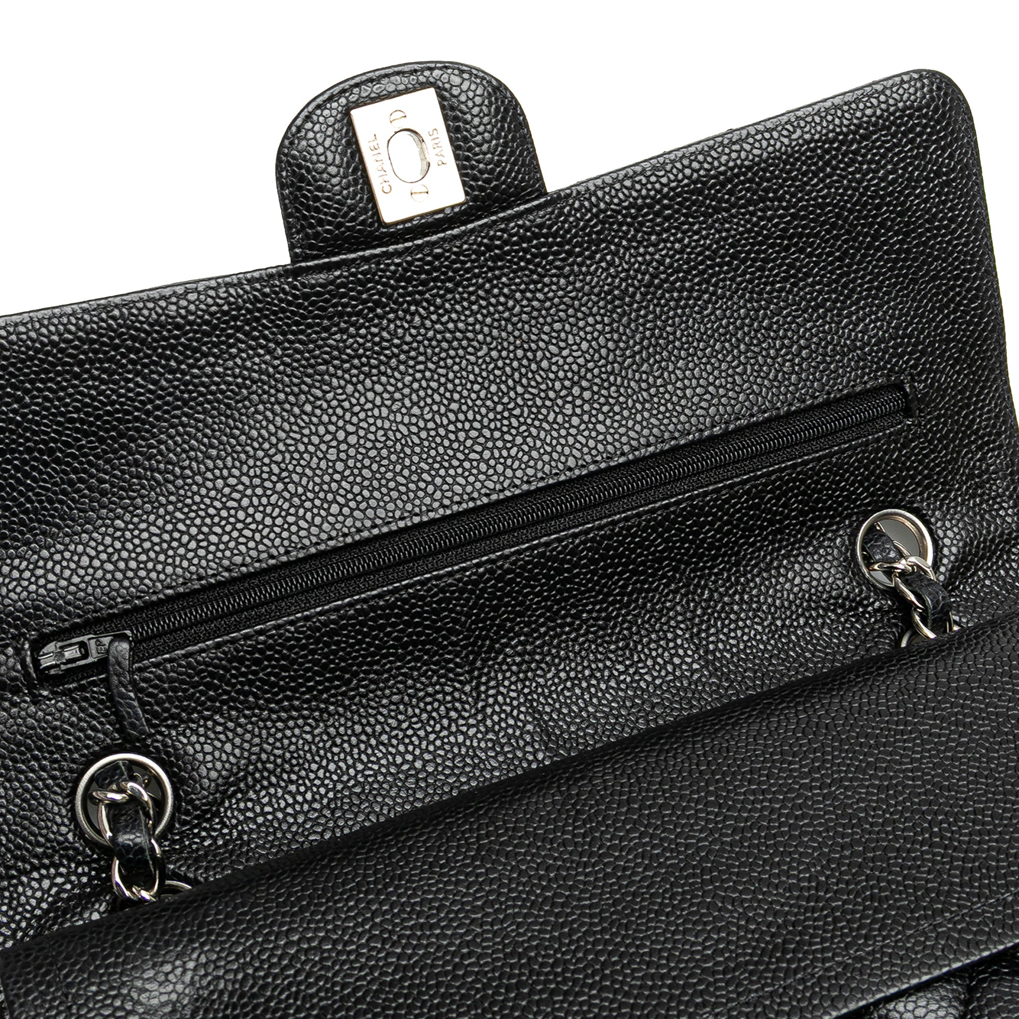 Medium Classic Caviar Double Flap