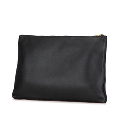 Leather Gucci Logo Clutch Bag