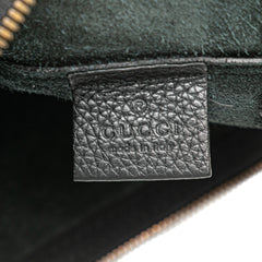 Leather Gucci Logo Clutch Bag