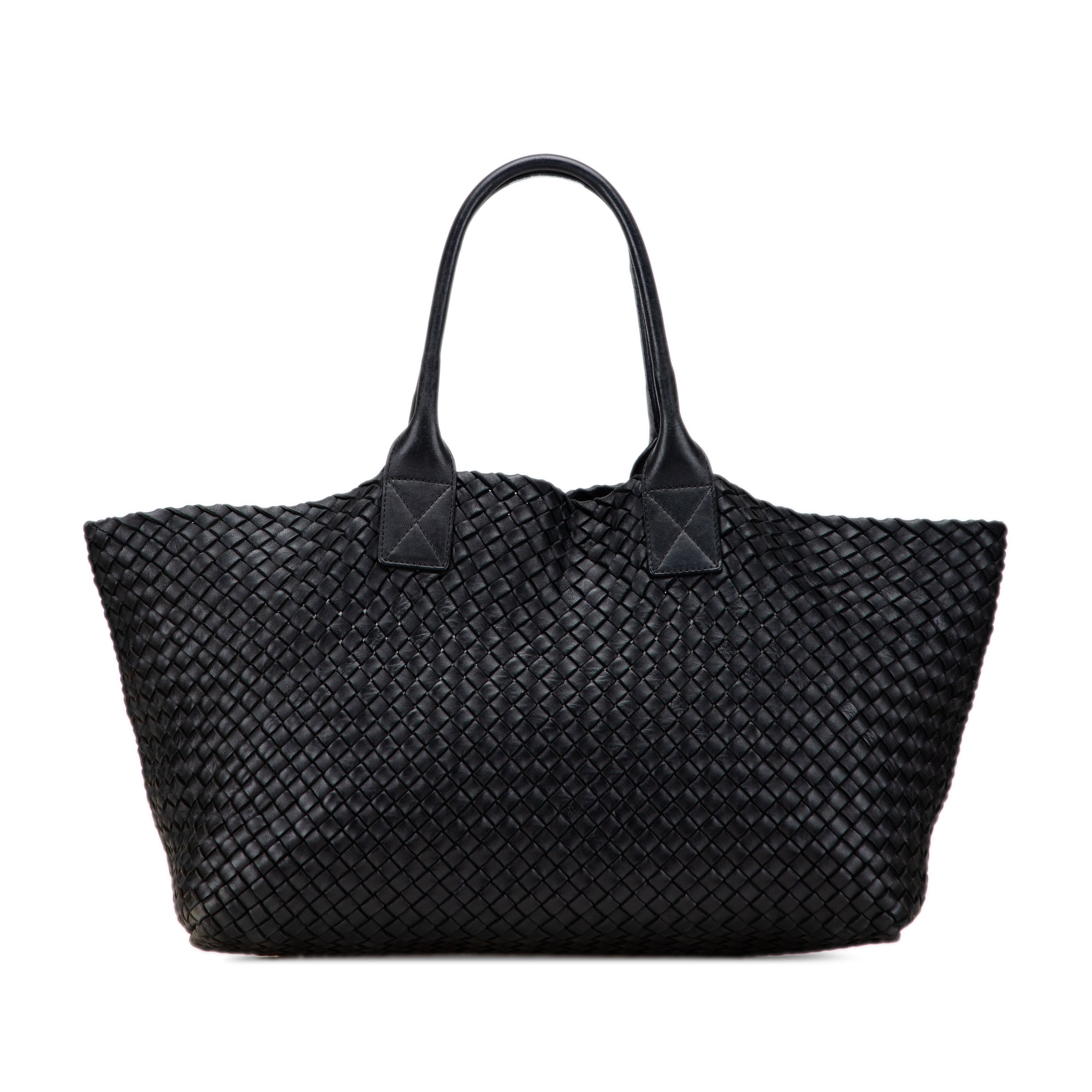 Medium Lambskin Intreccio Cabat Tote