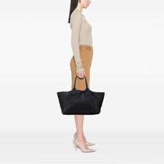 Medium Lambskin Intreccio Cabat Tote