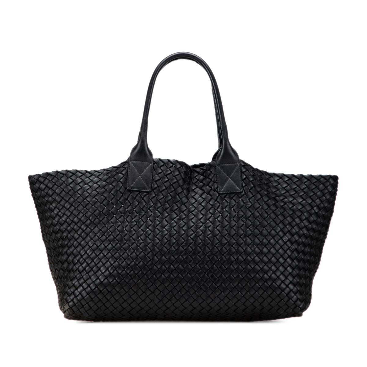 Medium Lambskin Intreccio Cabat Tote