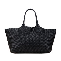 Medium Lambskin Intreccio Cabat Tote