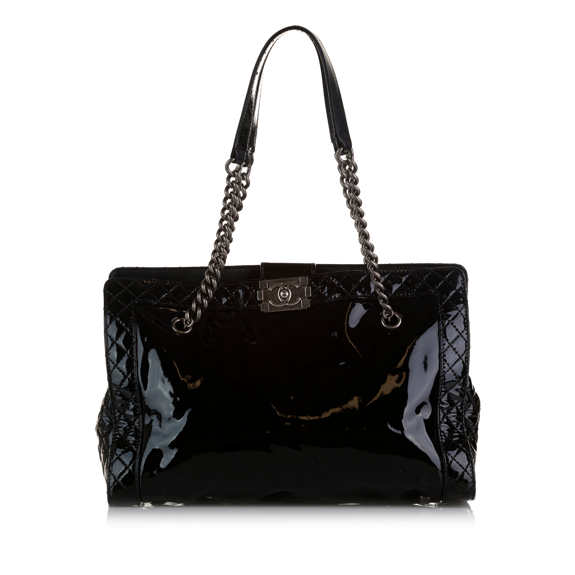 Patent Boy Reverso Shopping Tote