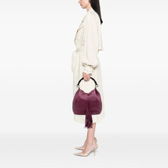 Pebbled Calfskin Miss Bamboo Bucket Bag