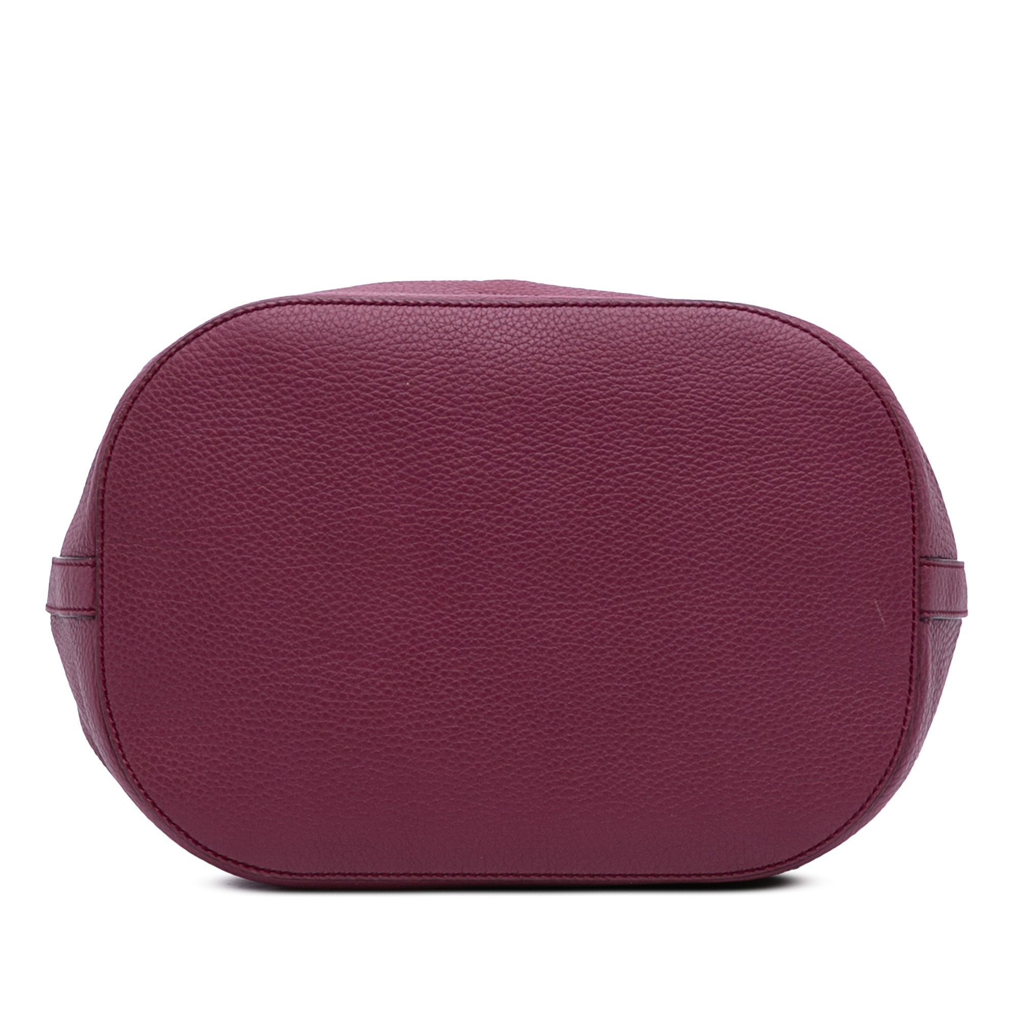 Pebbled Calfskin Miss Bamboo Bucket Bag