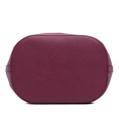 Pebbled Calfskin Miss Bamboo Bucket Bag