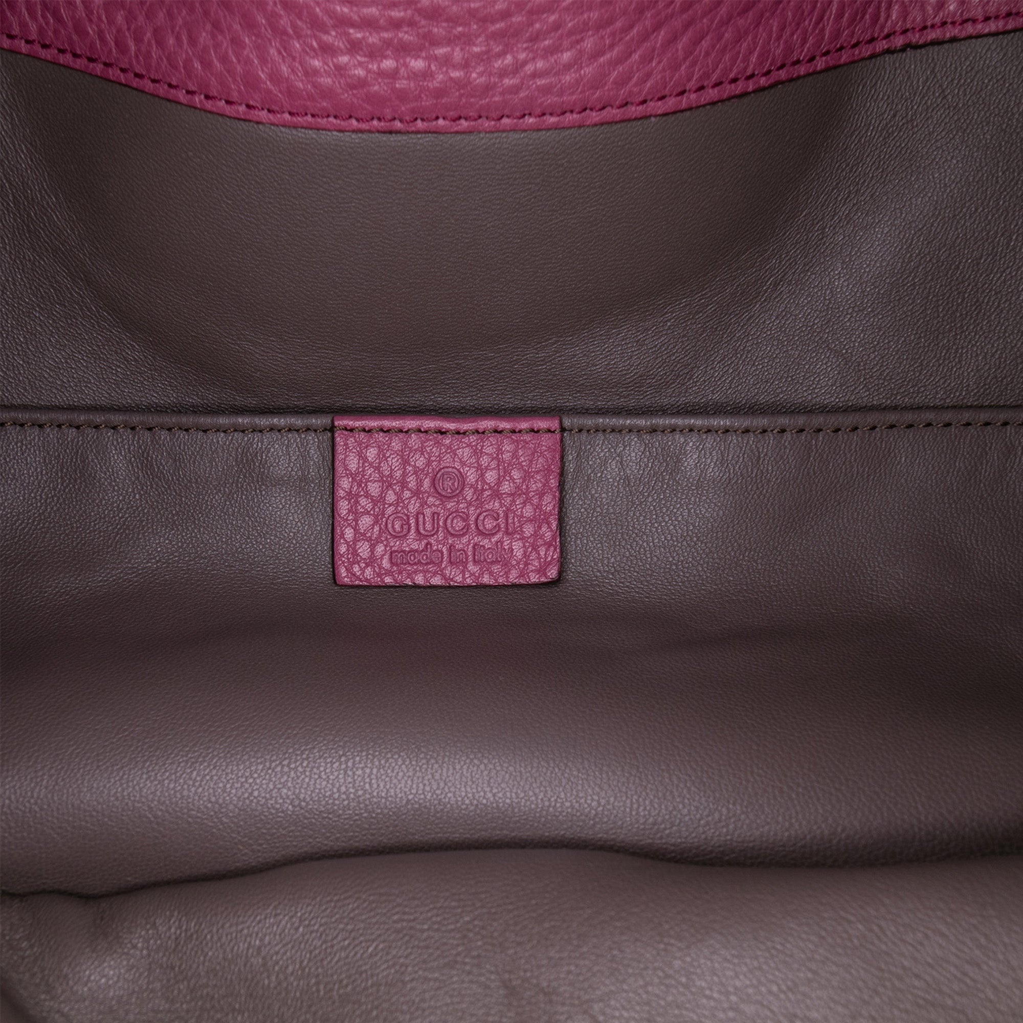 Pebbled Calfskin Miss Bamboo Bucket Bag