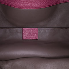 Pebbled Calfskin Miss Bamboo Bucket Bag