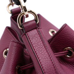 Pebbled Calfskin Miss Bamboo Bucket Bag