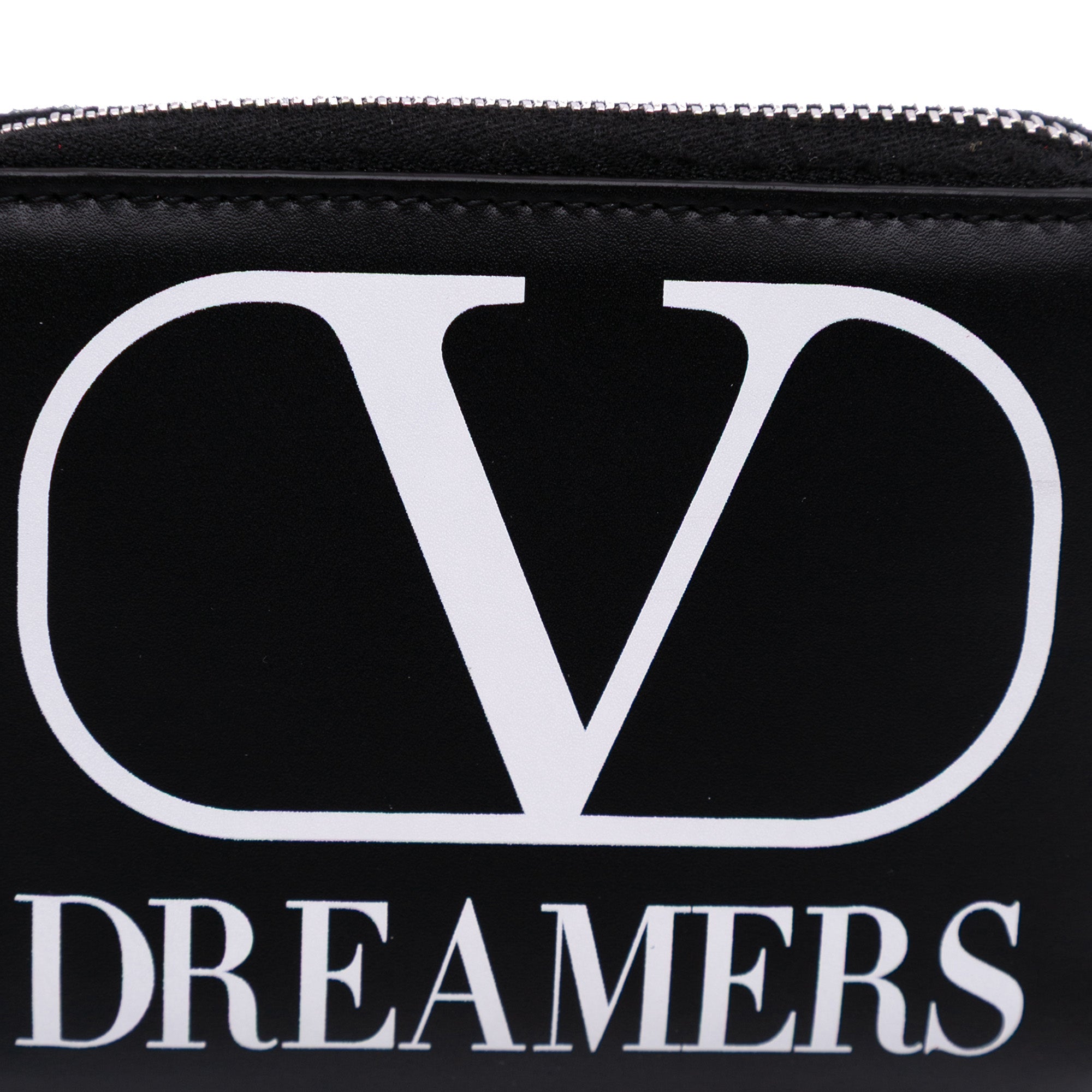 Leather VLogo Dreamers Neck Wallet