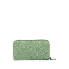 Intrecciato Zip Around Long Wallet