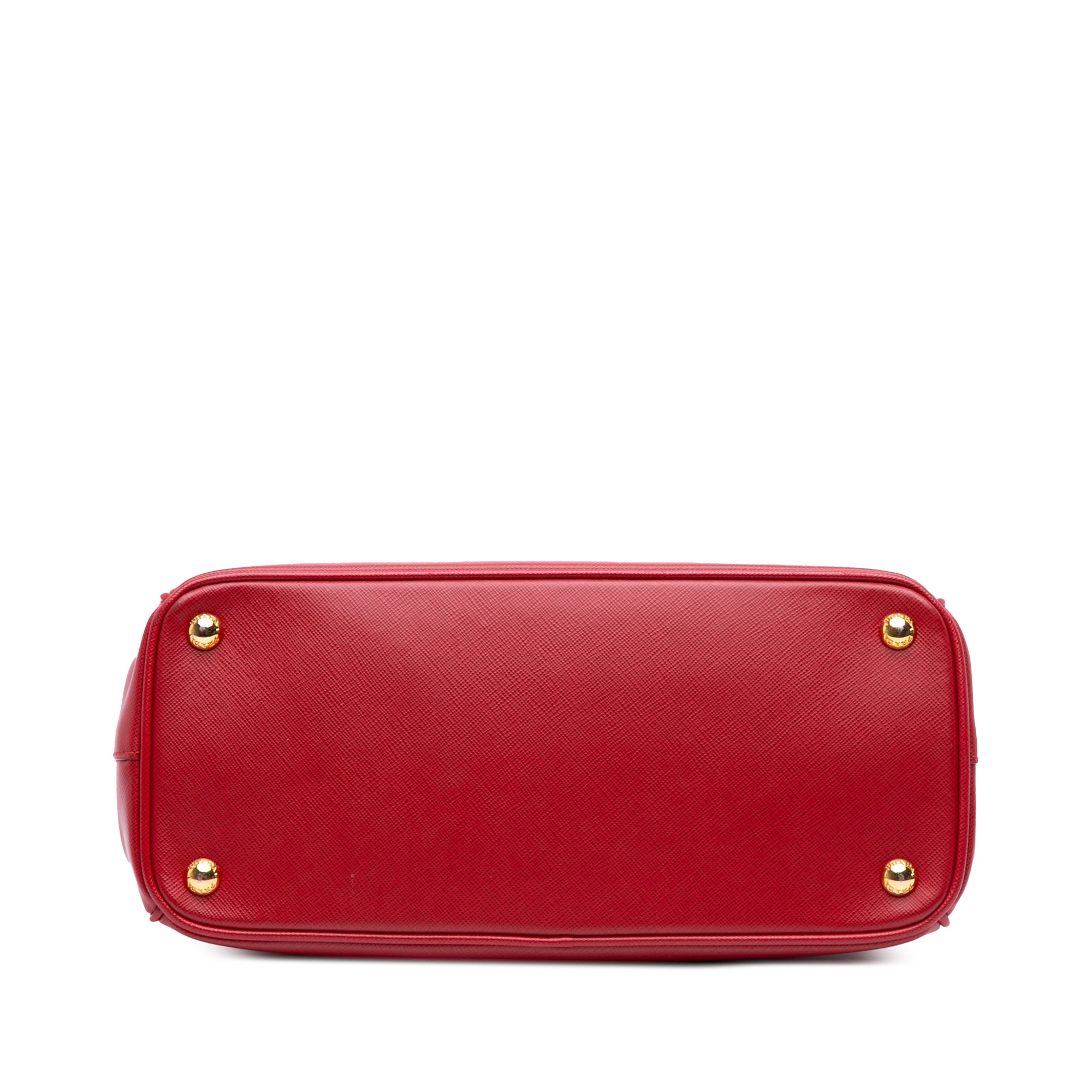 Small Saffiano Lux Galleria Double Zip Satchel