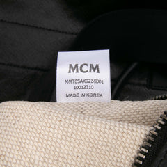 Large Canvas and Leather Reversible Diamond Tote