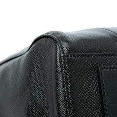 Large Canvas and Leather Reversible Diamond Tote