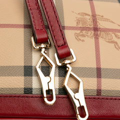 Haymarket Check Coated Canvas Peyton Crossbody