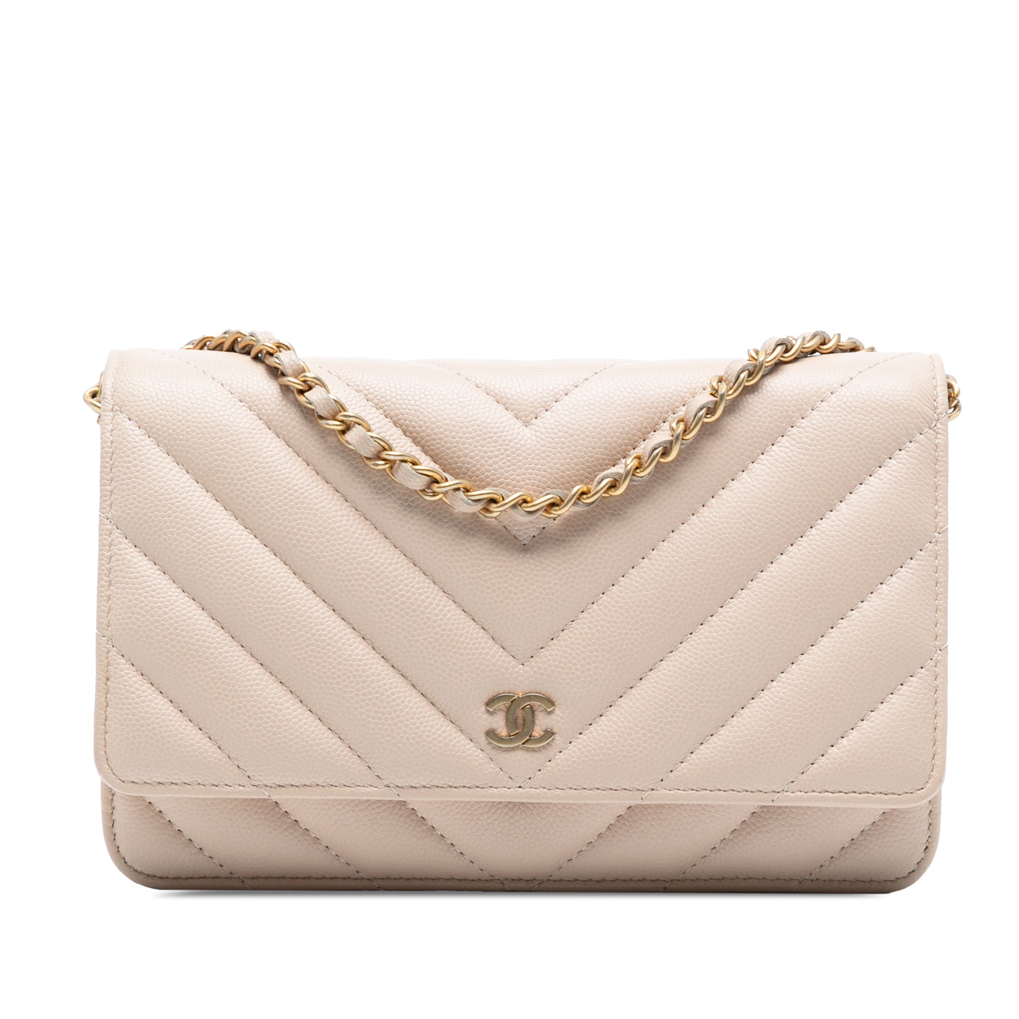 CC Chevron Caviar Ancient Greek Charms Wallet On Chain