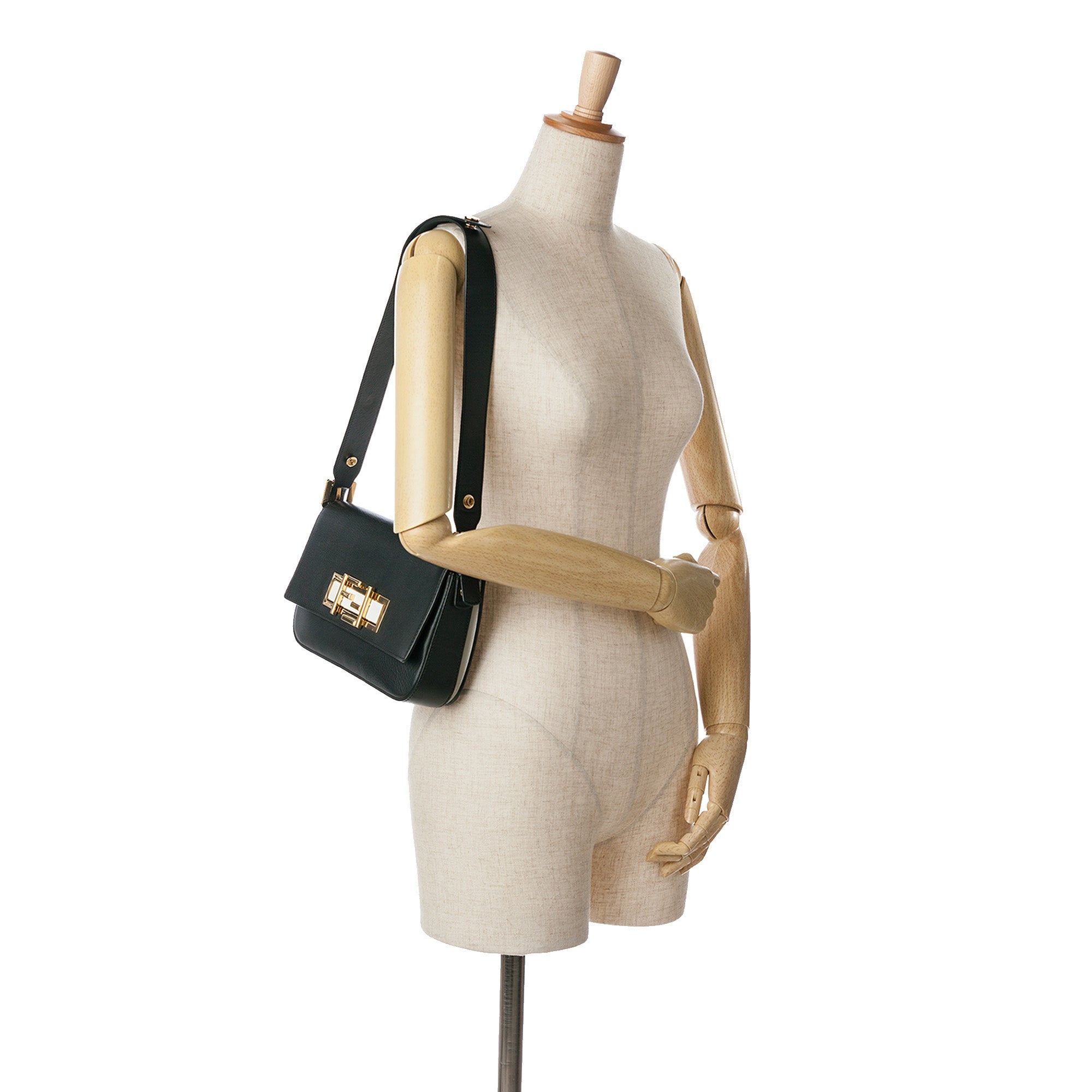 Leather 3Baguette Shoulder Bag