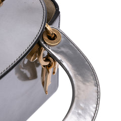 Mini Metallic Glazed Calfskin Lady Dior