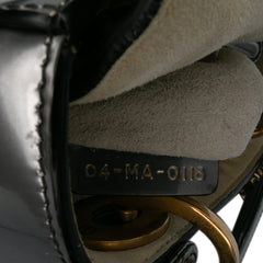 Mini Metallic Glazed Calfskin Lady Dior