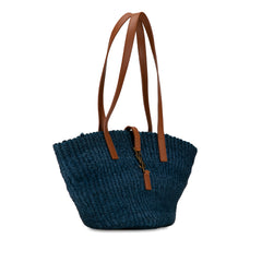 Small Raffia Panier Tote