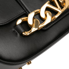 Medium Leather Vlogo Chain Shoulder Bag