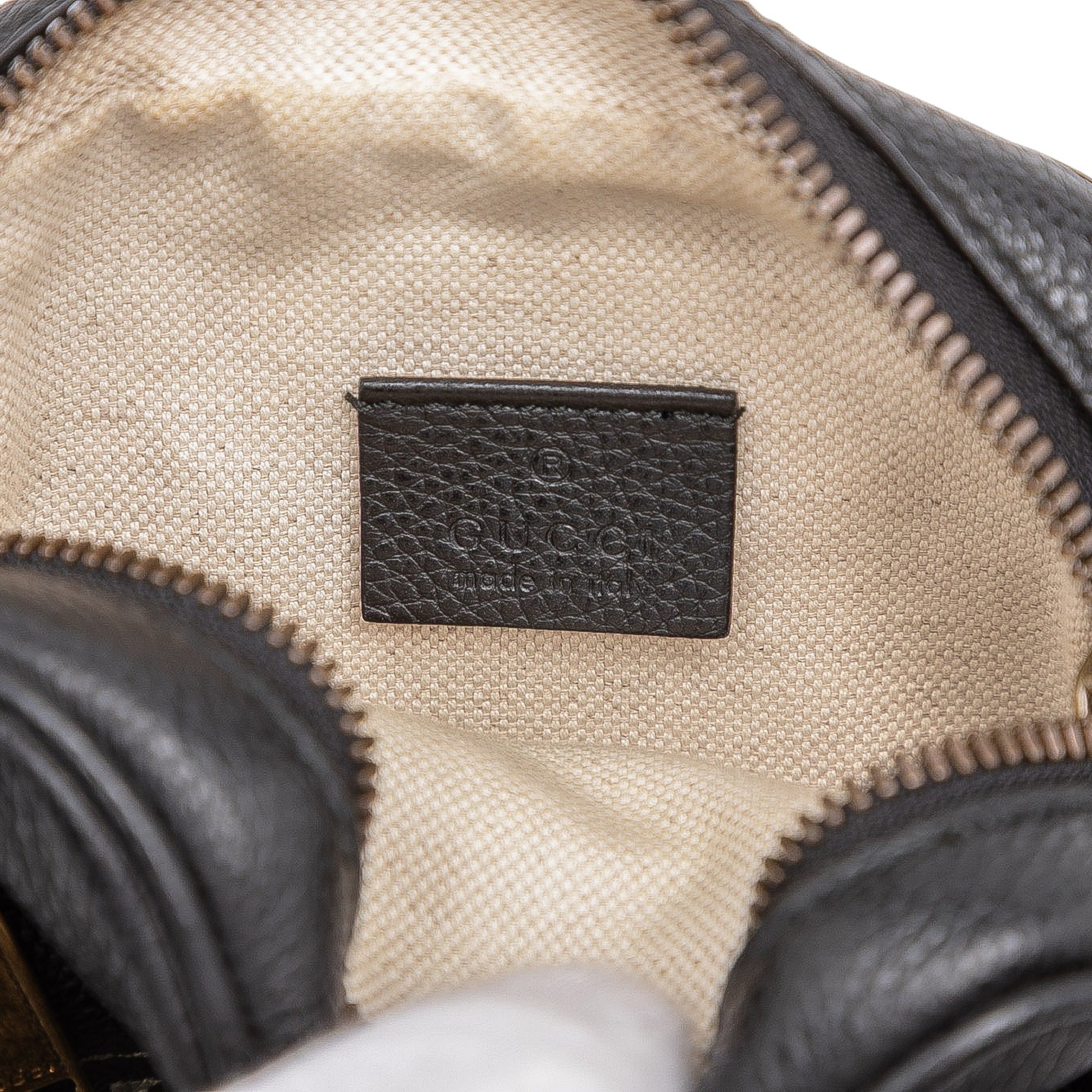 Mini Grained Calfskin Logo Crossbody