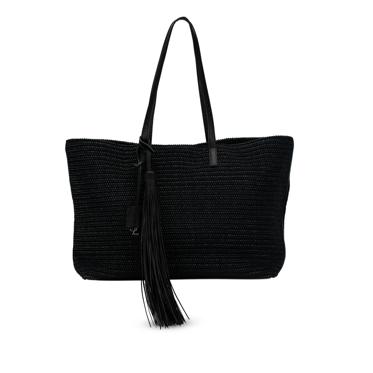 Raffia Tassel Tote_0