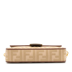 Zucca Embroidered Canvas Baguette Satchel