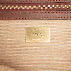 Zucca Embroidered Canvas Baguette Satchel